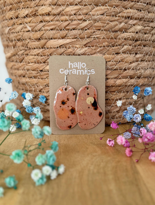 PEACH PUDDLE EARRINGS