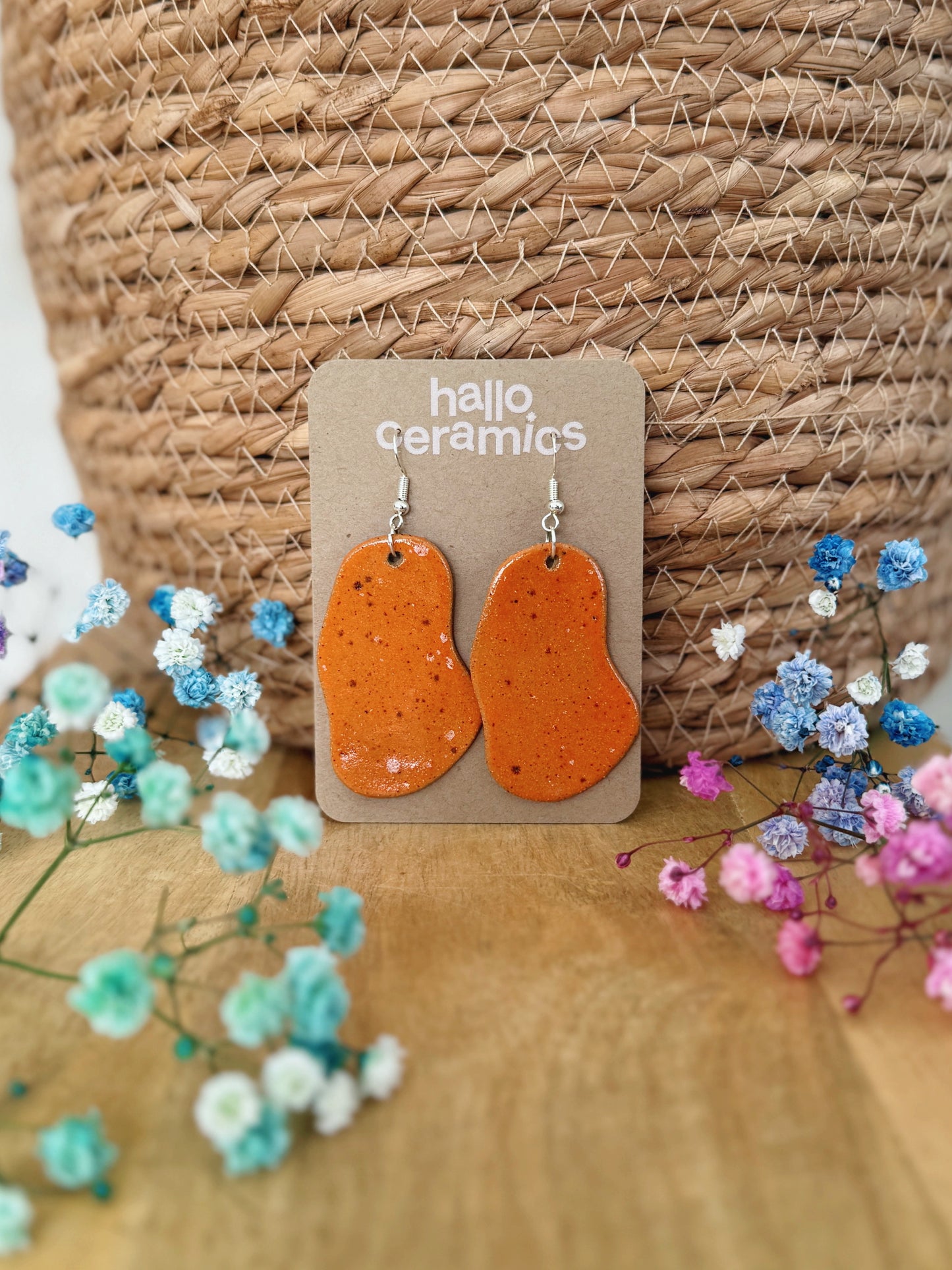 PUMPKIN PUDDLE EARRINGS