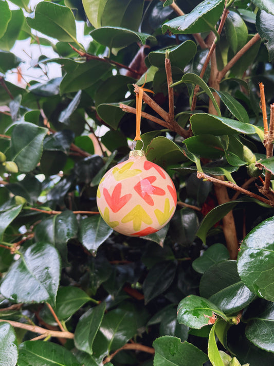 TULIP BAUBLE (Pink & Green)